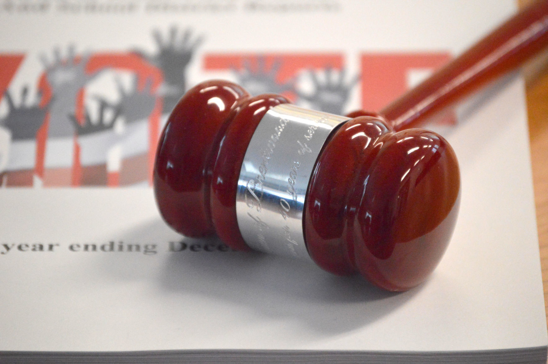 Dick Chamberlain's gavel